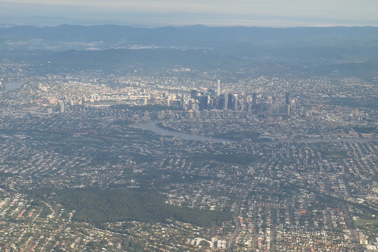 Brisbane from the sky
