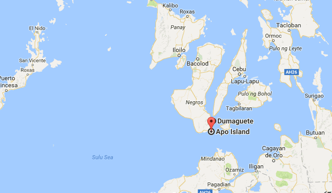 Dumaguete to Apo island map.gif